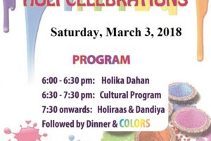 Holi celebrations at Chinmaya Mission Chicago Badri - Asian Media USA