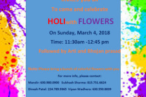 Holi with Flowers at Hari Om Mandir - Asian Media USA