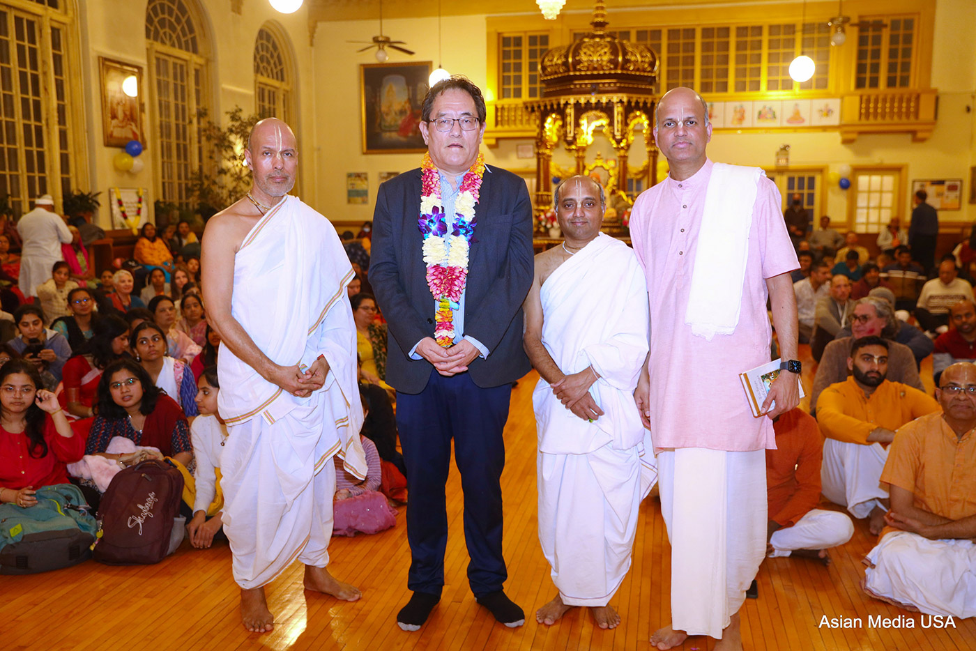 Gaura Purnima, the holy appearance day of Lord Caitanya Mahaprabhu was celebrated with fervor and gaiety at the International Society for Krishna Consciousness (ISKCON)