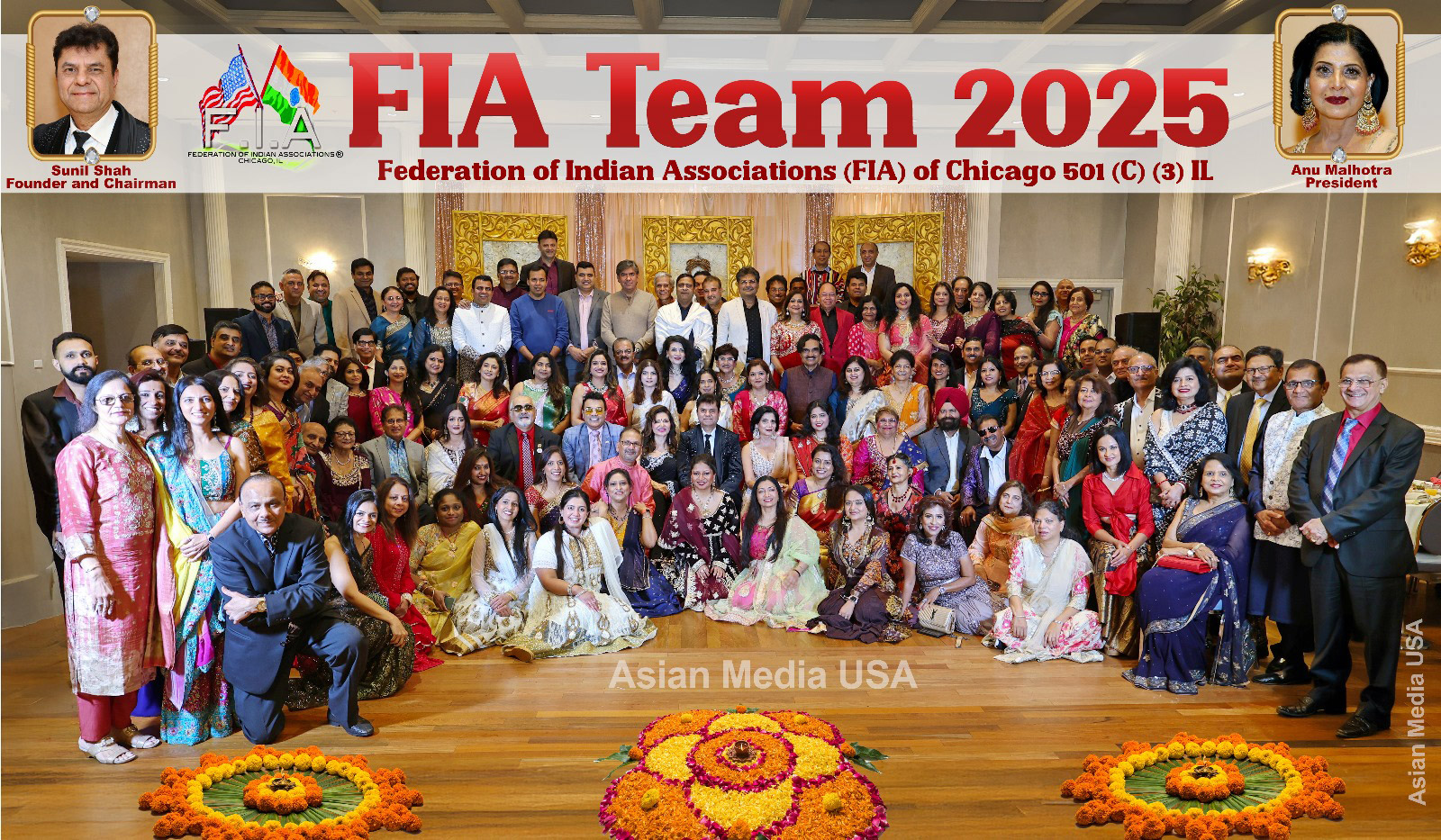 Federation of Indian Associations Lights Up Diwali with New Leadership and a Vision for 2025